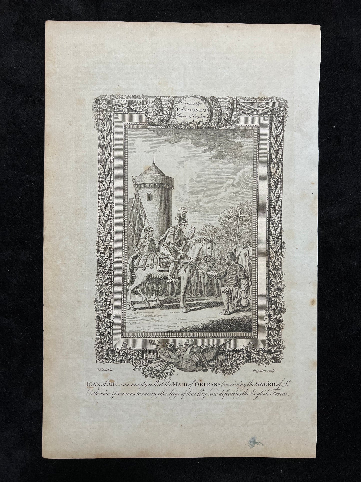 1787 British Historical Prints by Raymond, George