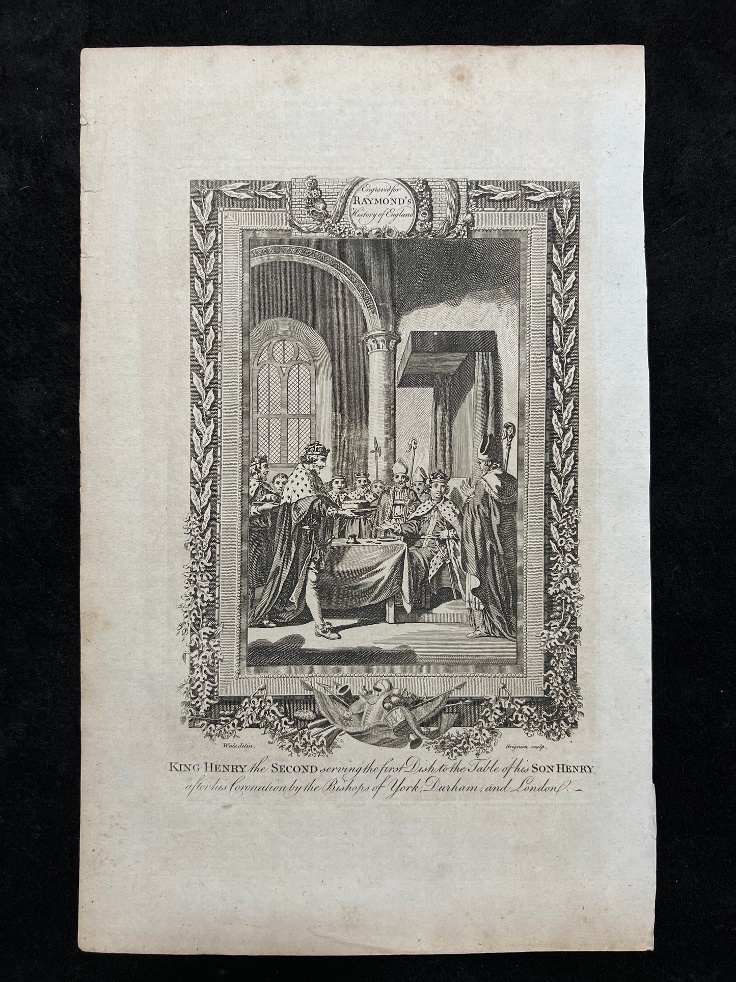 1787 British Historical Prints by Raymond, George