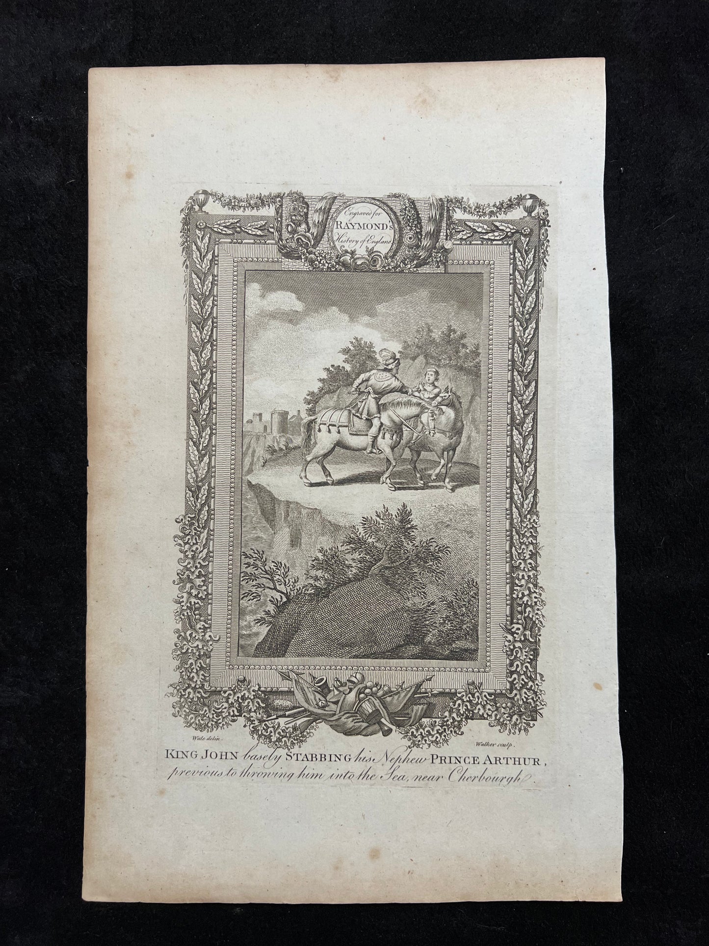 1787 British Historical Prints by Raymond, George