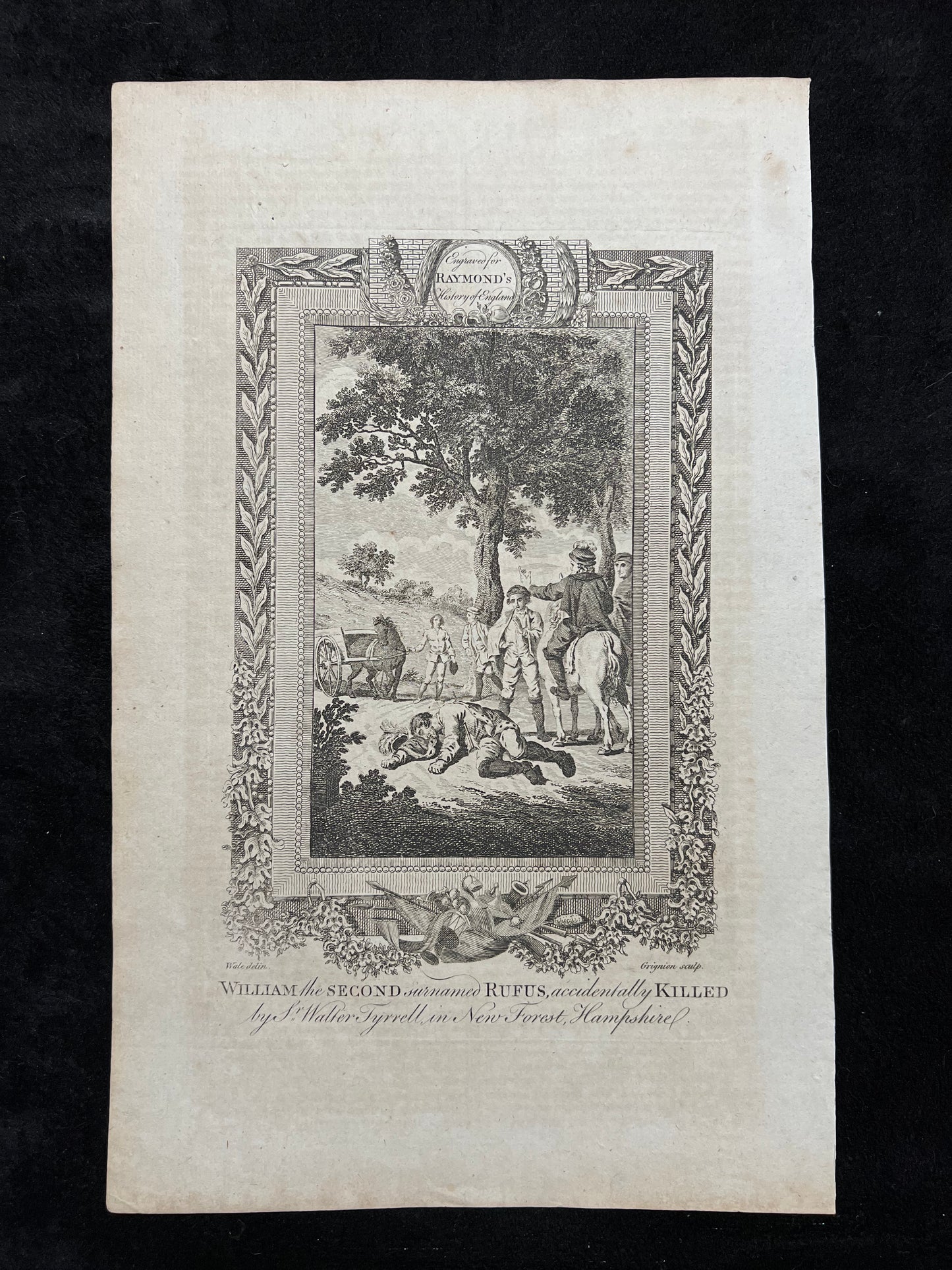 1787 British Historical Prints by Raymond, George