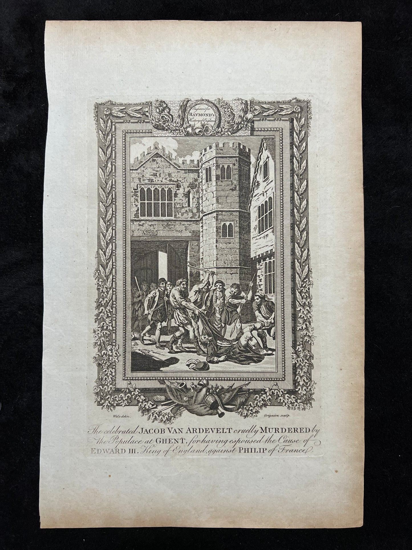 1787 British Historical Prints by Raymond, George