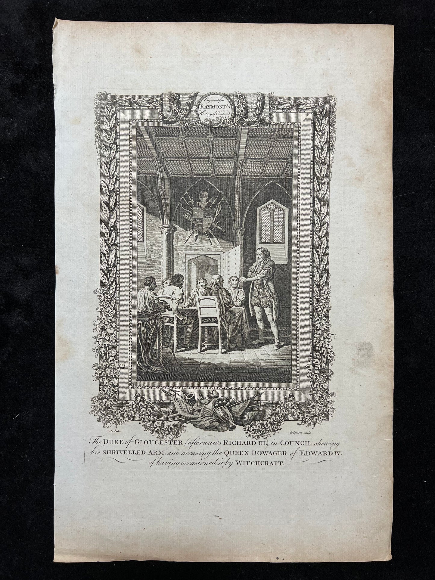 1787 British Historical Prints by Raymond, George