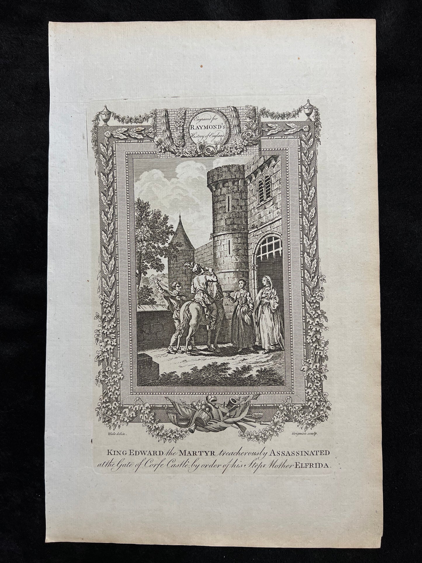1787 British Historical Prints by Raymond, George