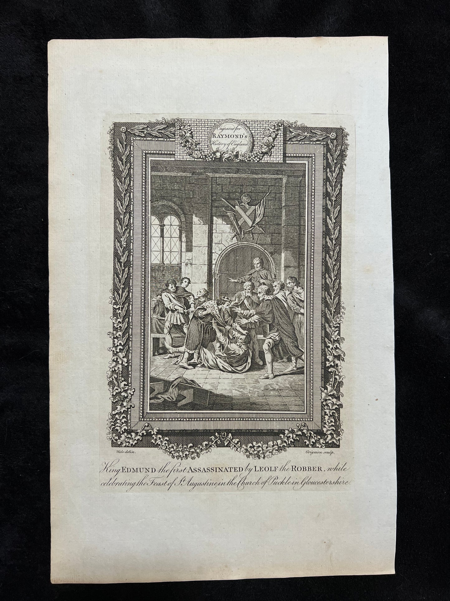 1787 British Historical Prints by Raymond, George