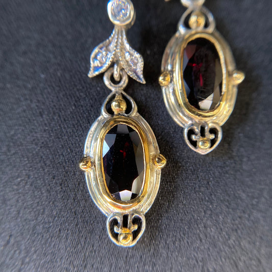 Renaissance Gem & Wing Earring