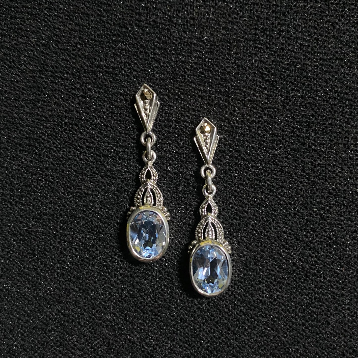 Gothic Revival Gem Drop Earring