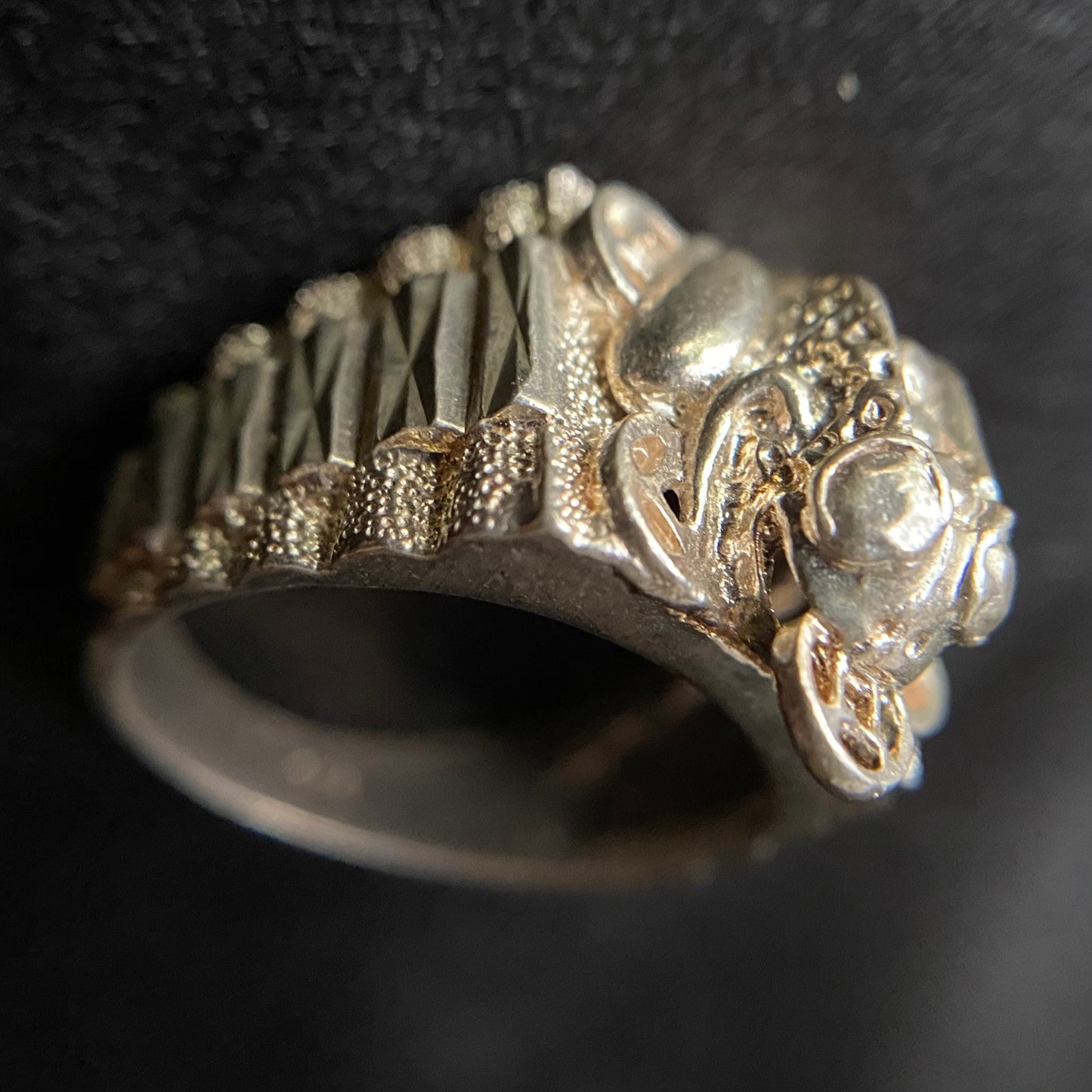 Frog Coin Silver Ring