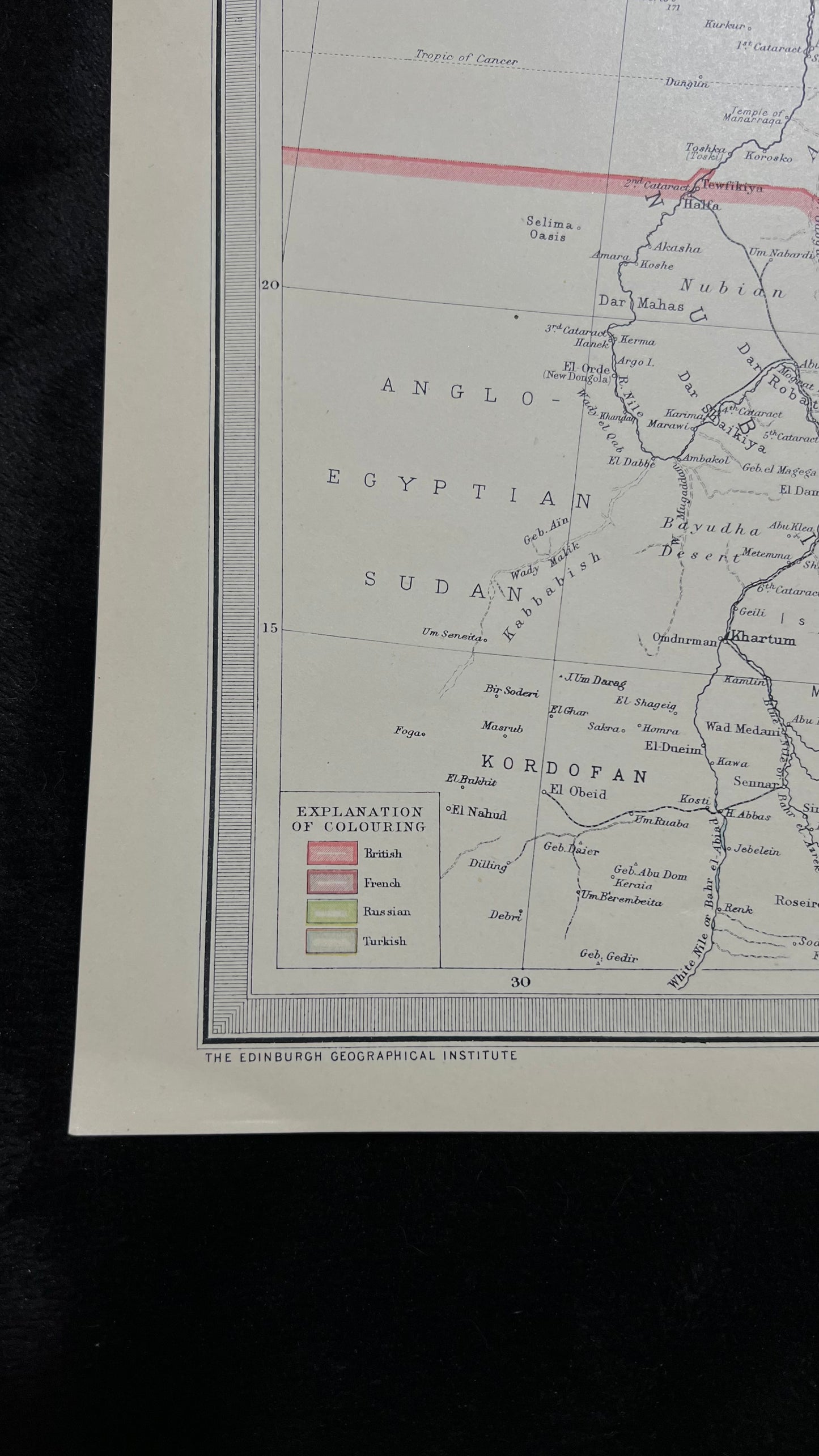 1922 South Western Asia Map by Bartholomew