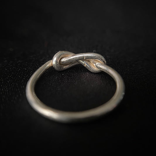 Double Knot Silver Ring