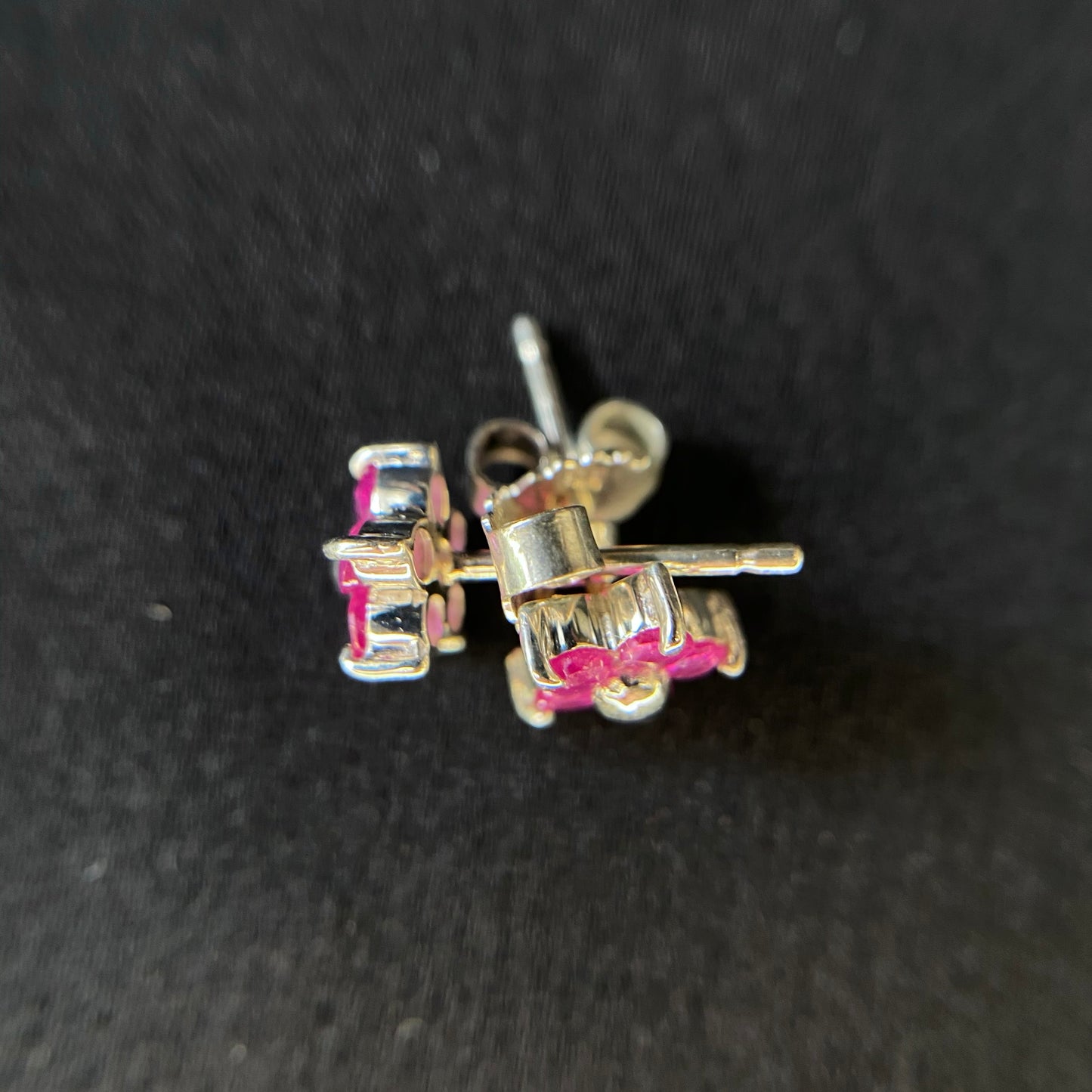 Petite Flower Gem Earring