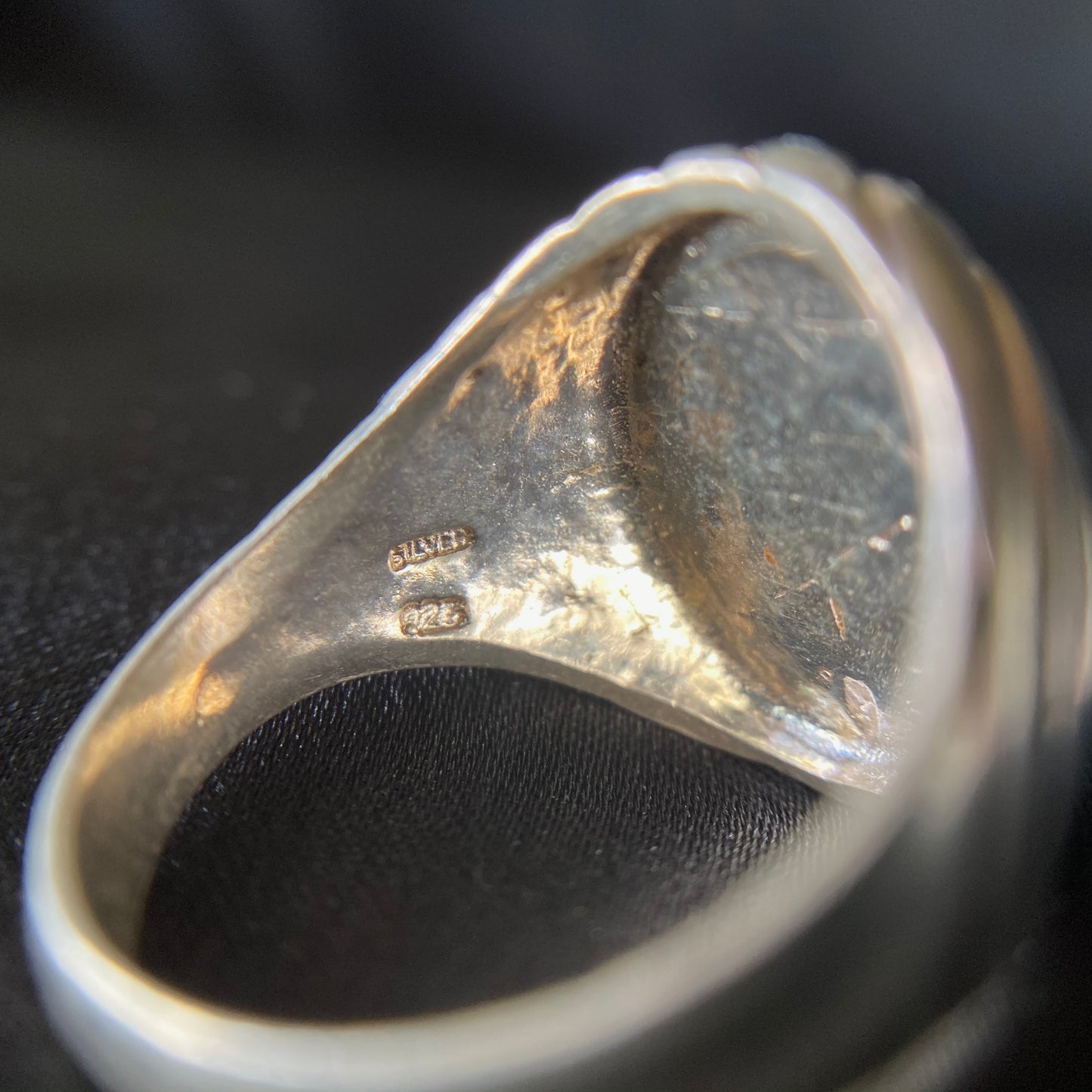 Anchor Signet Silver Ring