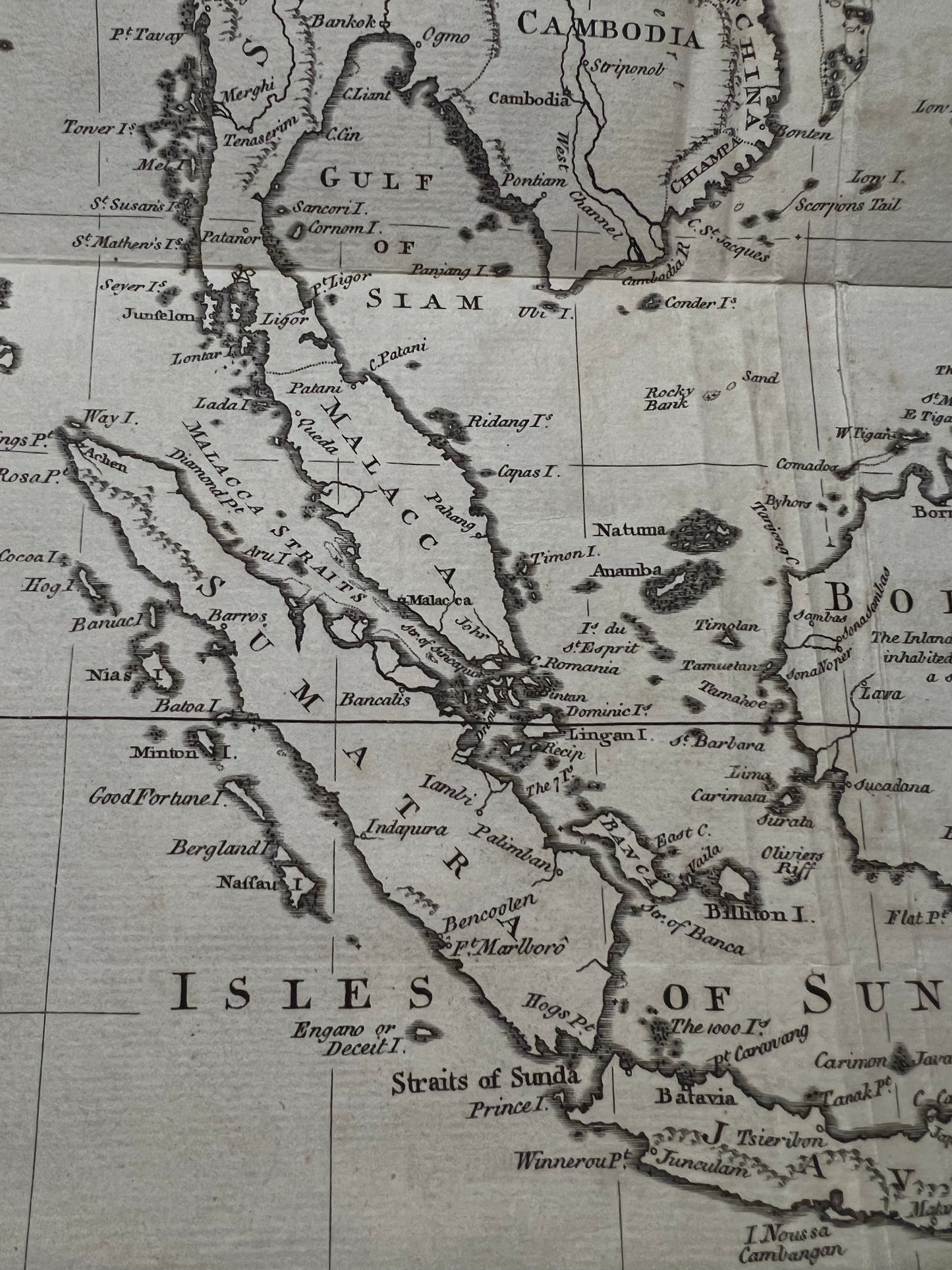 1785 Map of East Indies by Kitchin & Barber, Guthrie