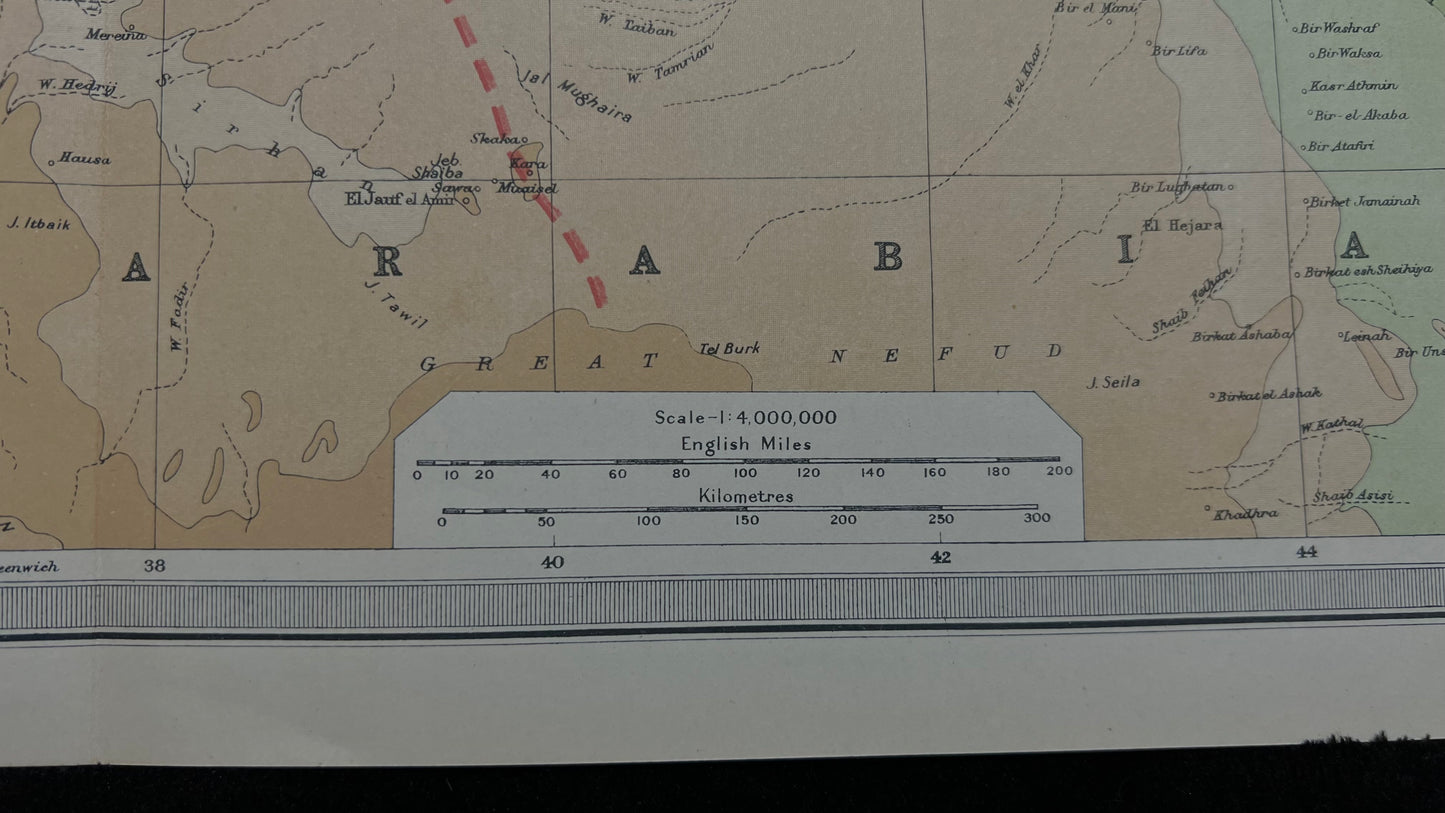 1922 Asia Minor, Syria, Mesopotamia Map by Bartholomew