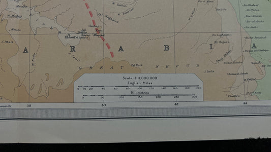 1922 Asia Minor, Syria, Mesopotamia Map by Bartholomew