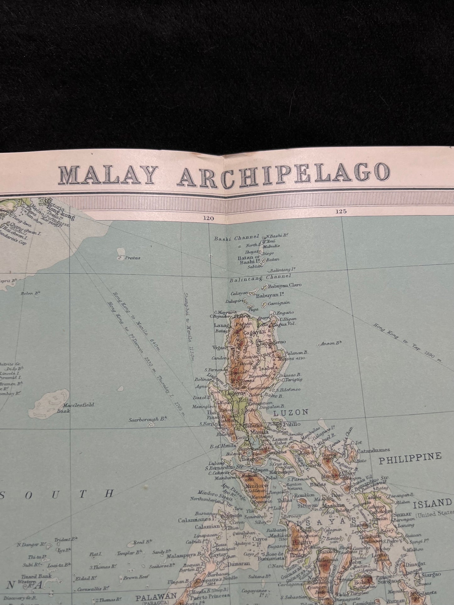 1922 Malay Archipelago Map by Bartholomew