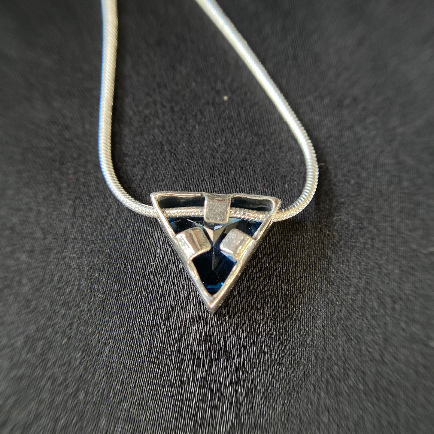Triangle Topaz Necklace