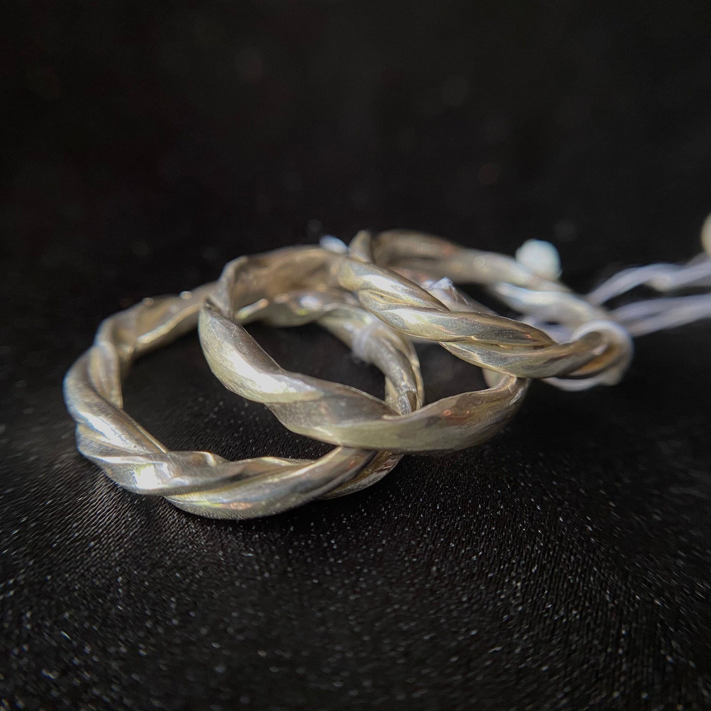 Fused & Twisted Silver Ring