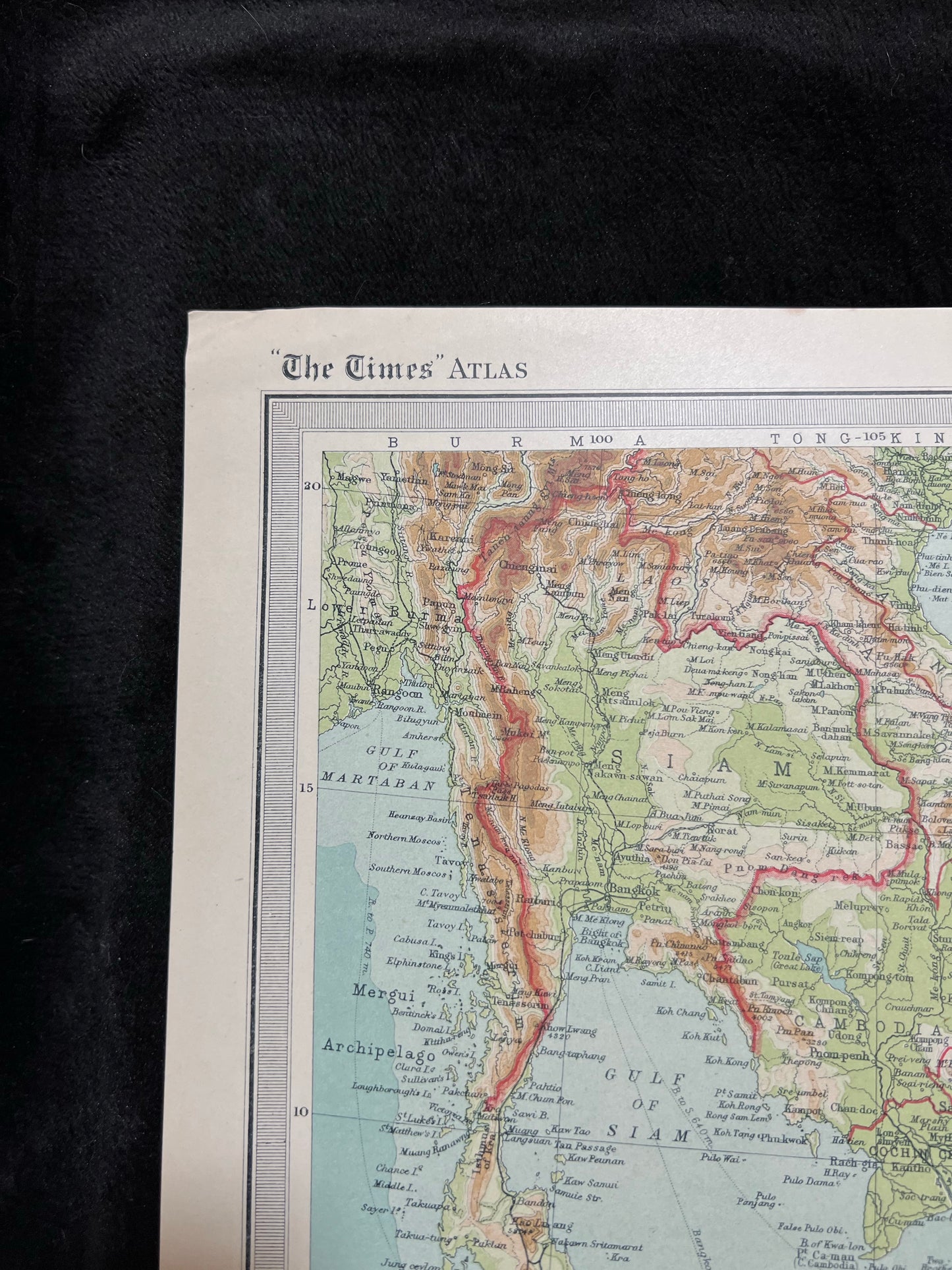 1922 Malay Archipelago Map by Bartholomew