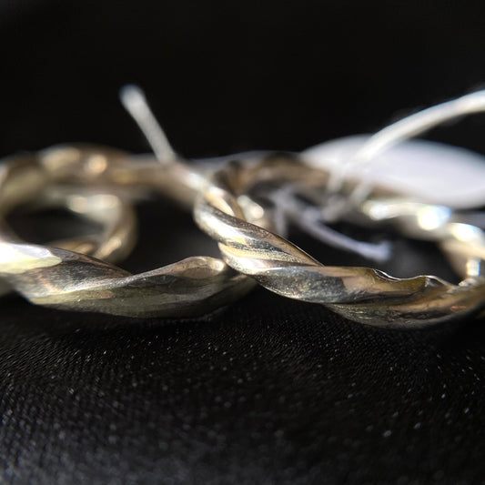 Fused & Twisted Silver Ring