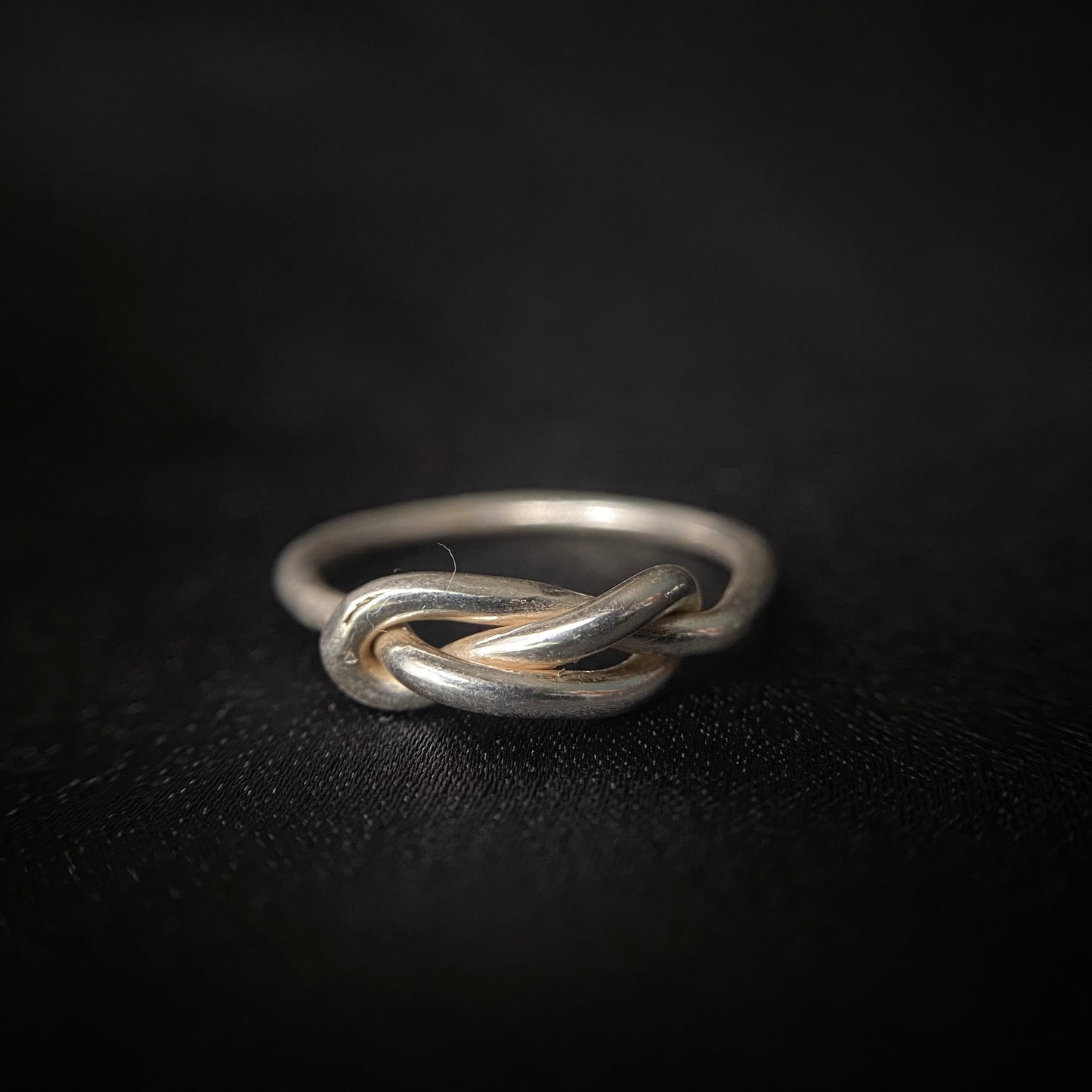 Double Knot Silver Ring