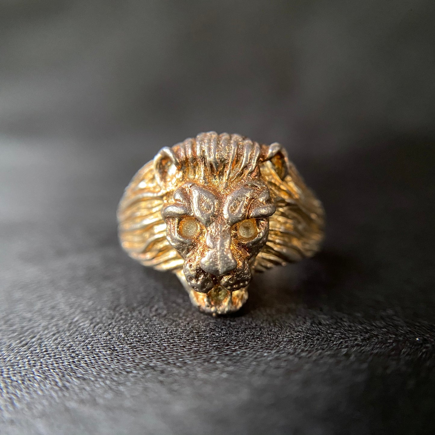 Lion Head Silver Ring