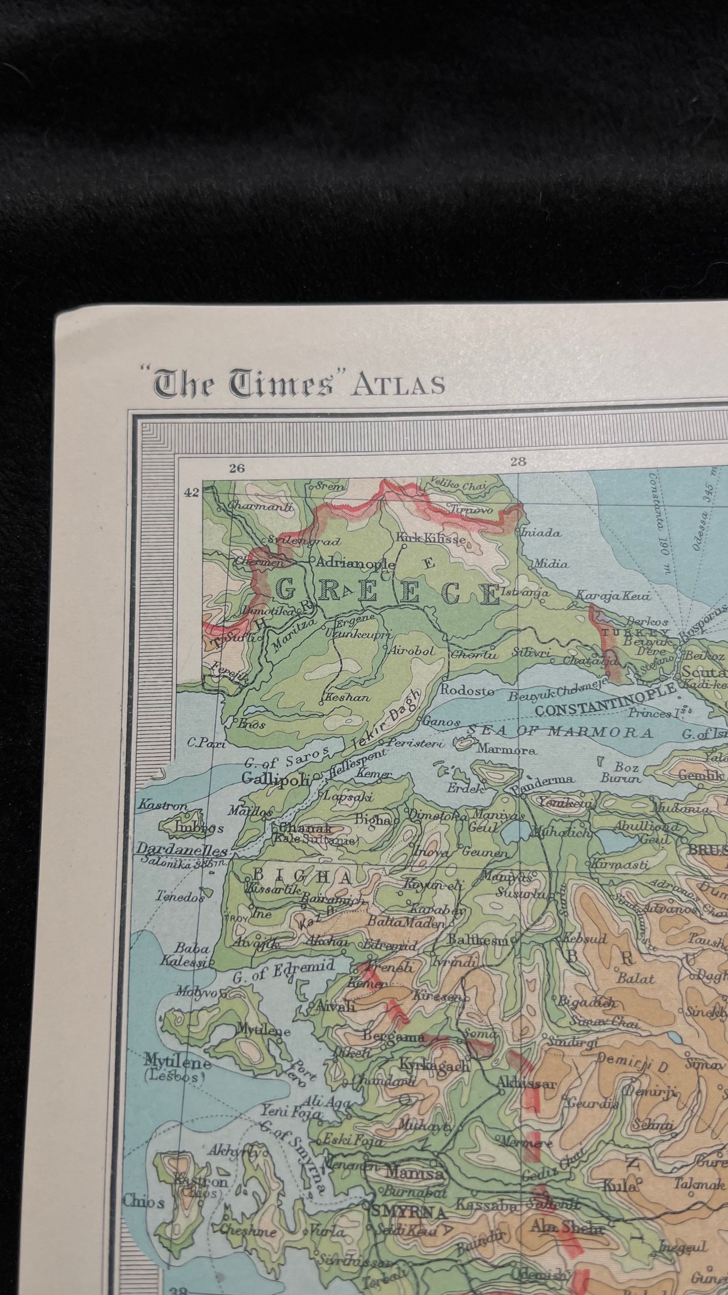 1922 Asia Minor, Syria, Mesopotamia Map by Bartholomew