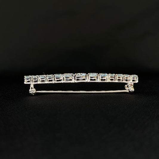 Blue Topaz Cascade Brooch
