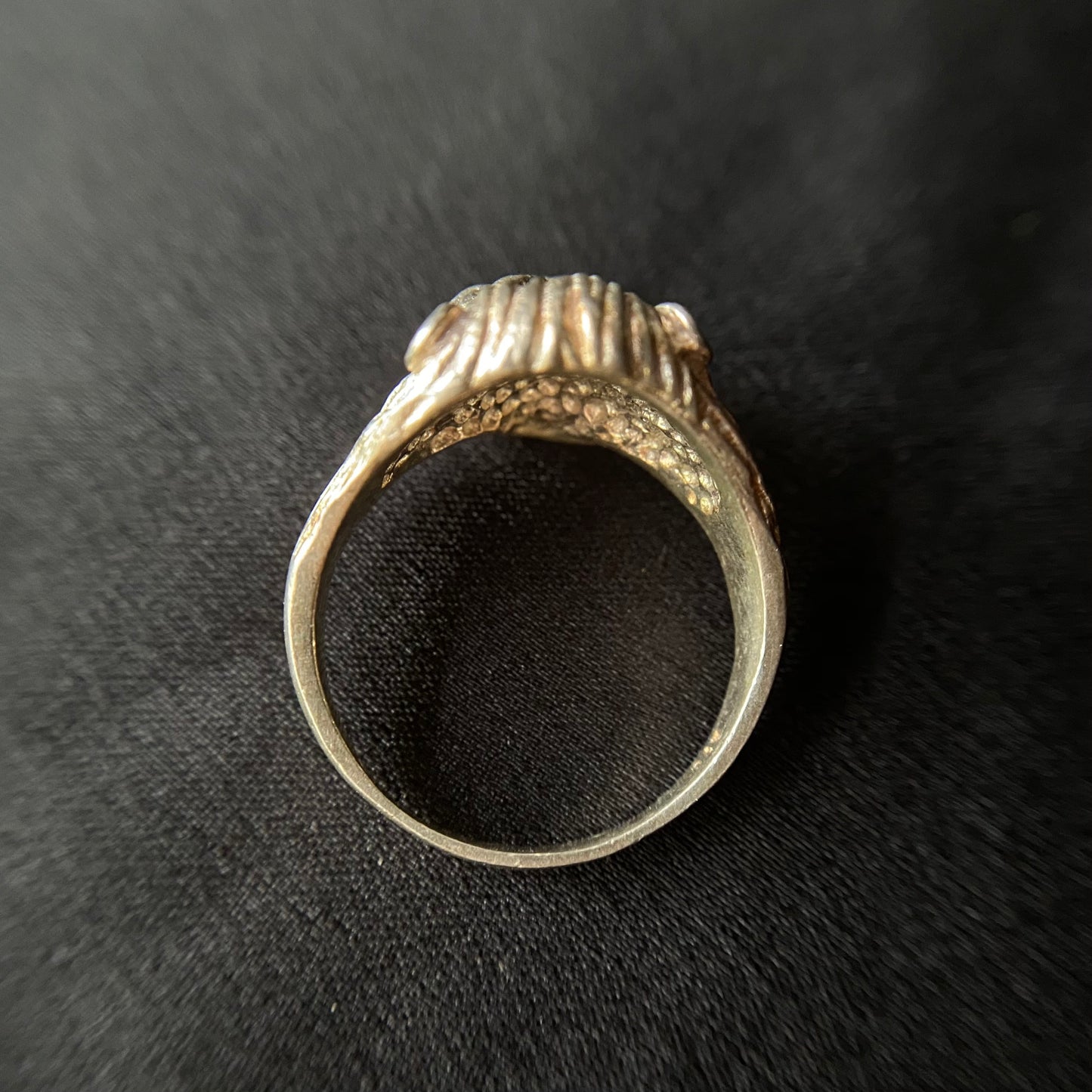 Lion Head Silver Ring