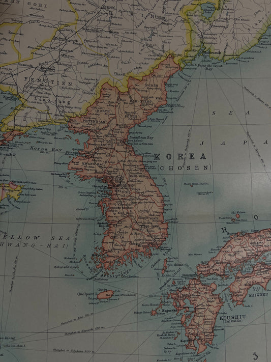 1922 Pair of Japan Maps by Bartholomew