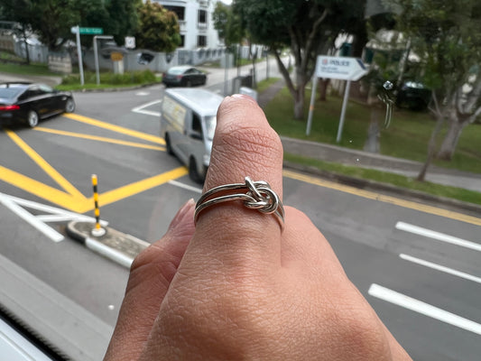 Intertwined Silver Ring