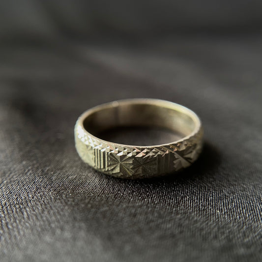 Patterned Silver Rings