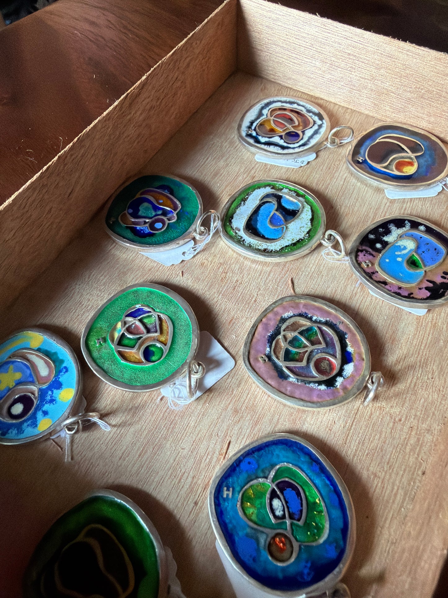 Modern Cloisonné Enamel Pendent 07