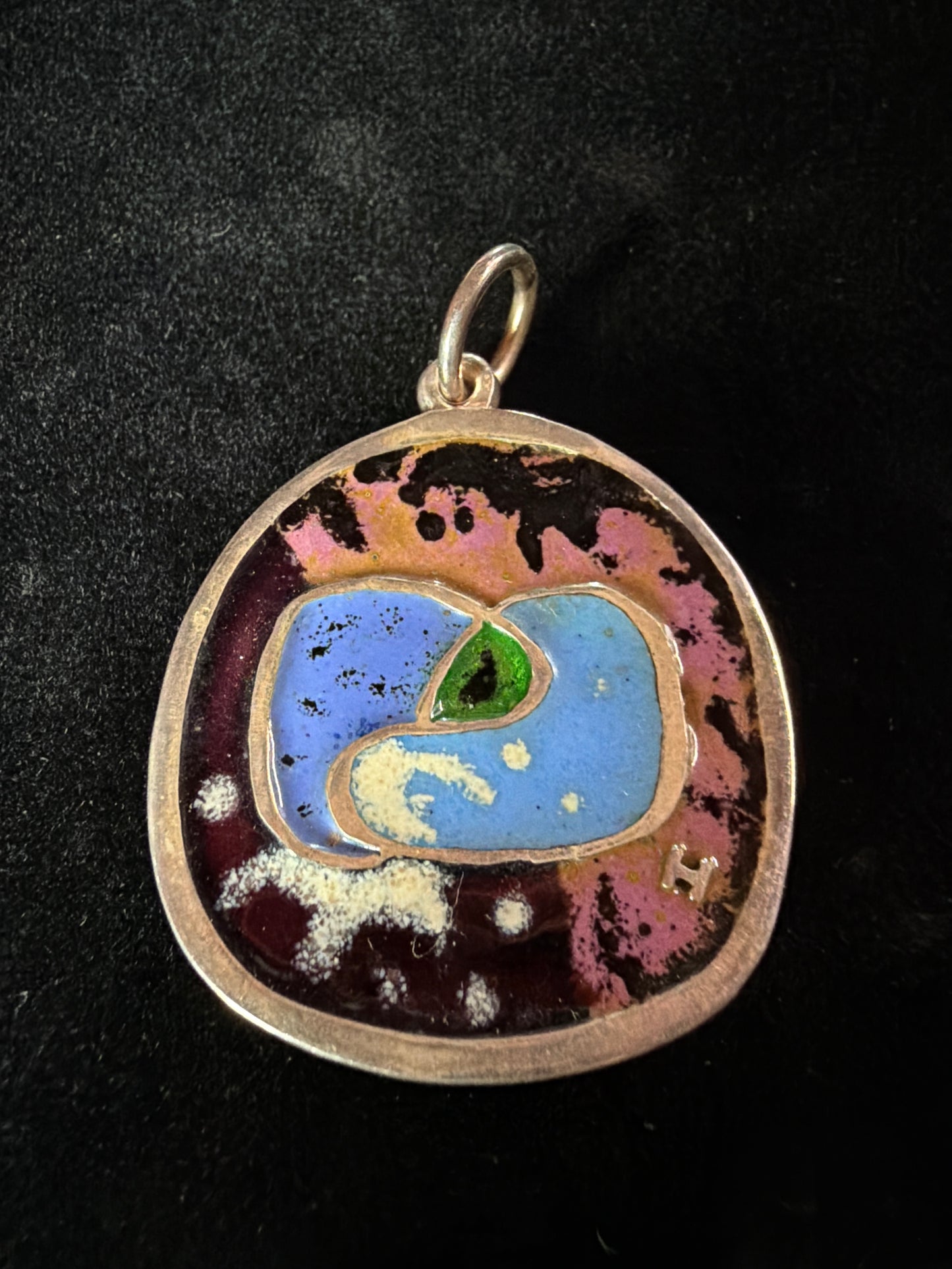 Modern Cloisonné Enamel Pendent 02