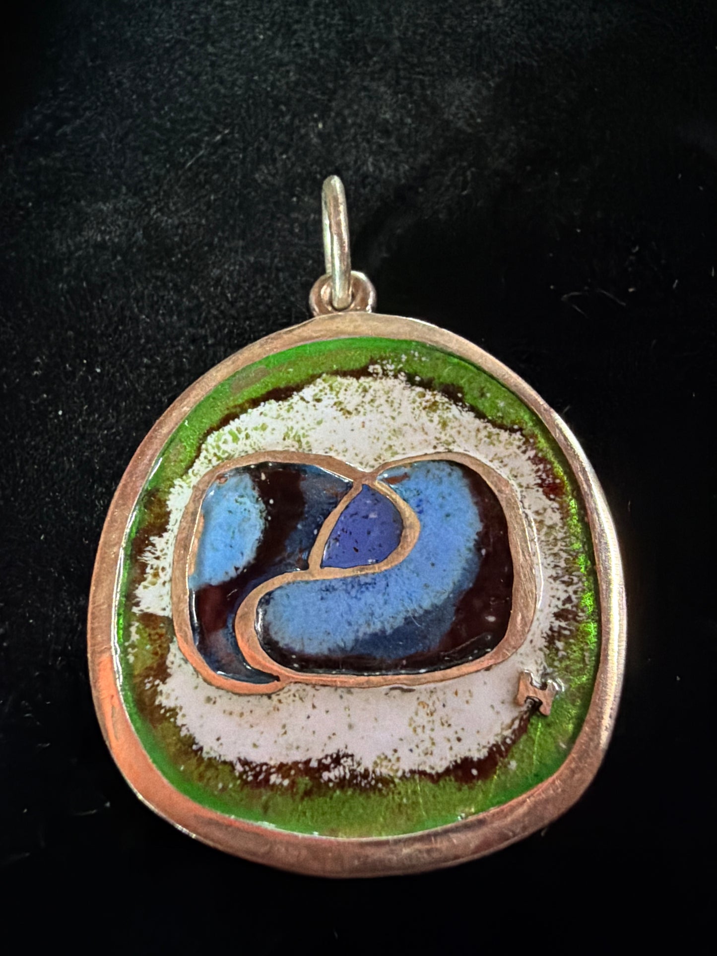 Modern Cloisonné Enamel Pendent 09