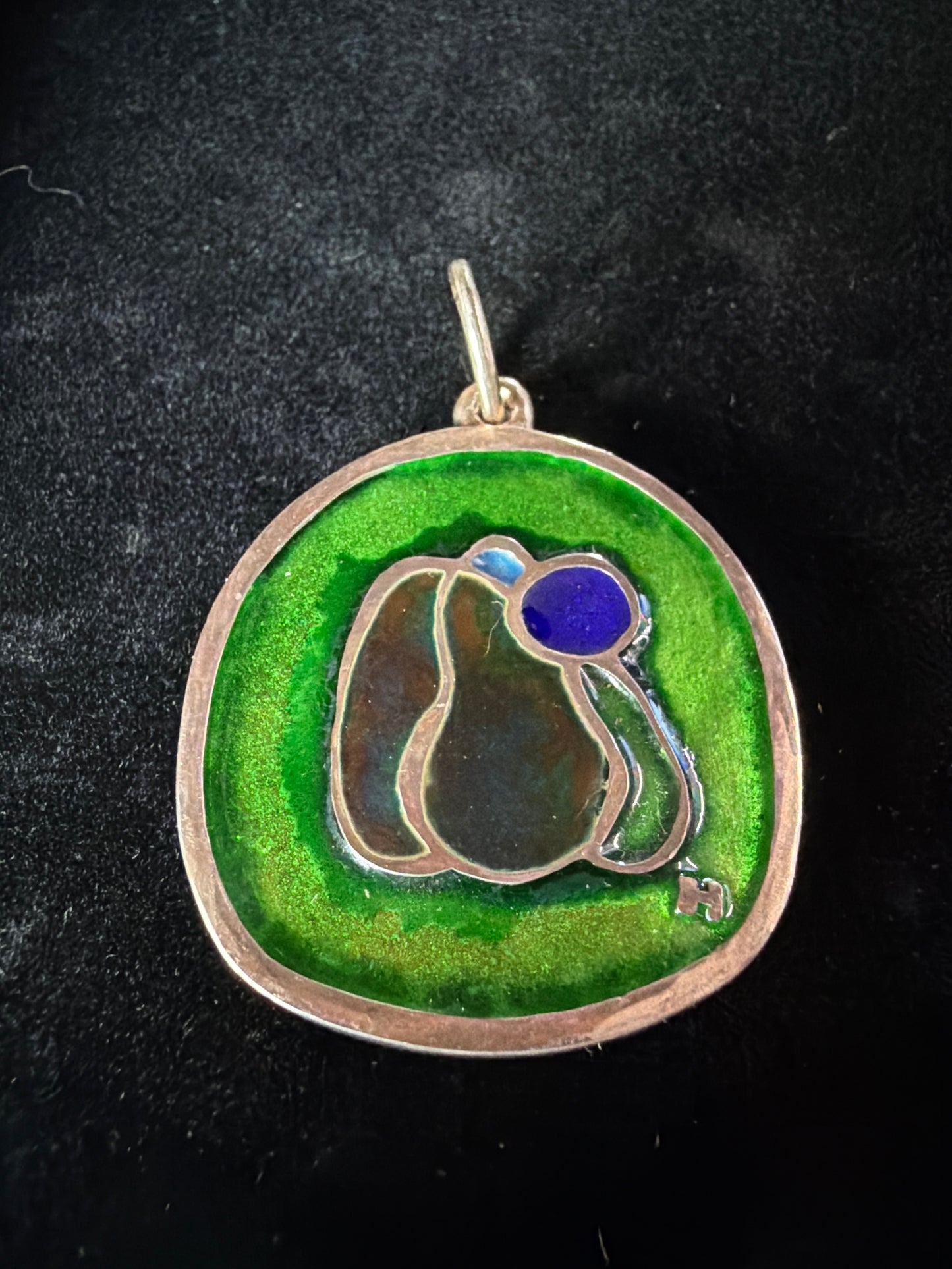 Modern Cloisonné Enamel Pendent 05