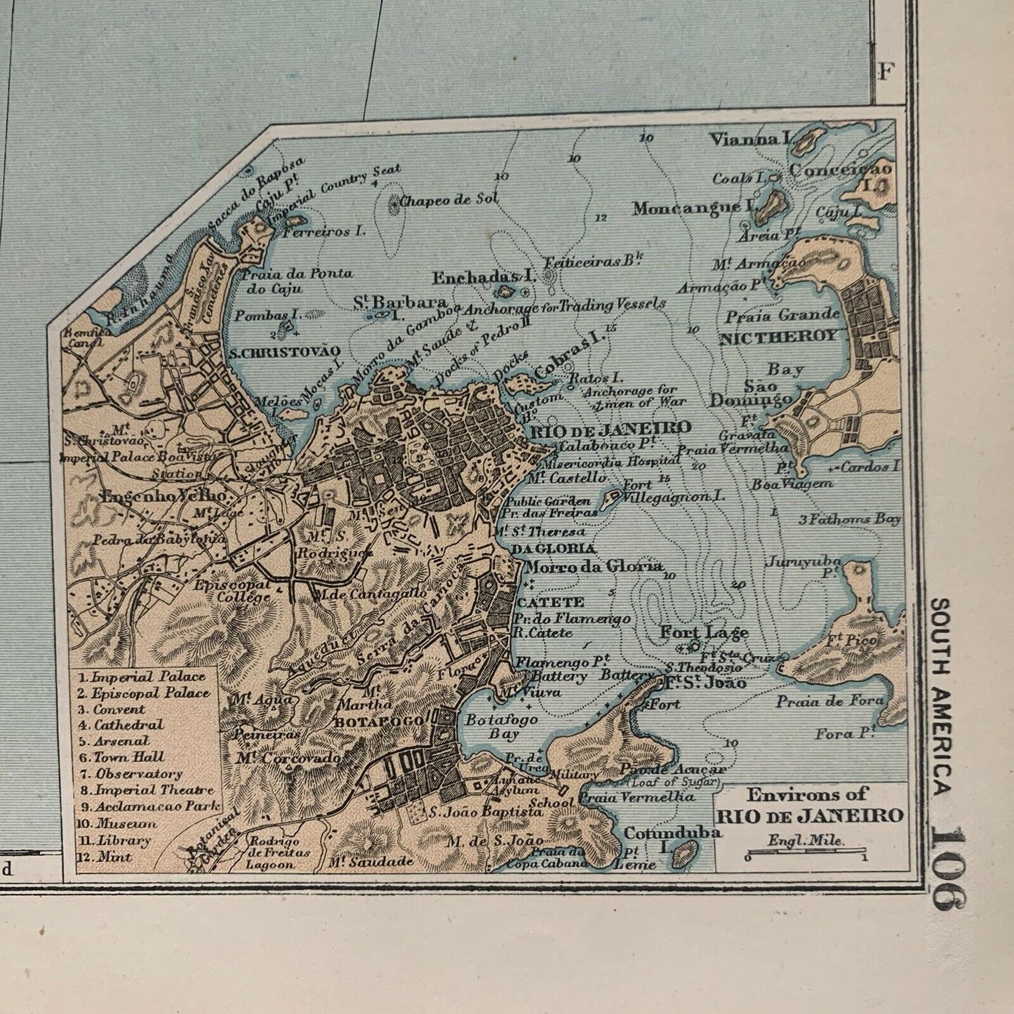 1899 South America Antique Map By G.W. Bacon 121 Years Old