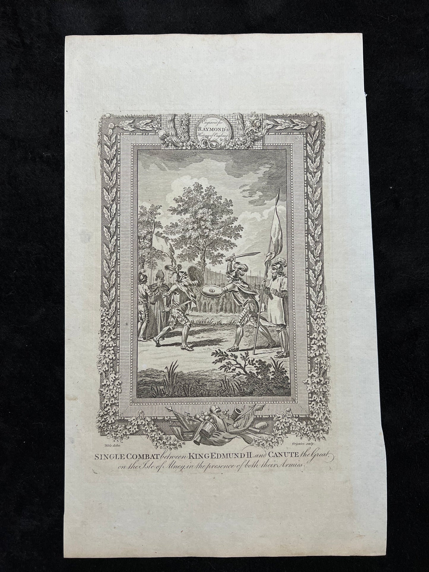 1787 British Historical Prints by Raymond, George