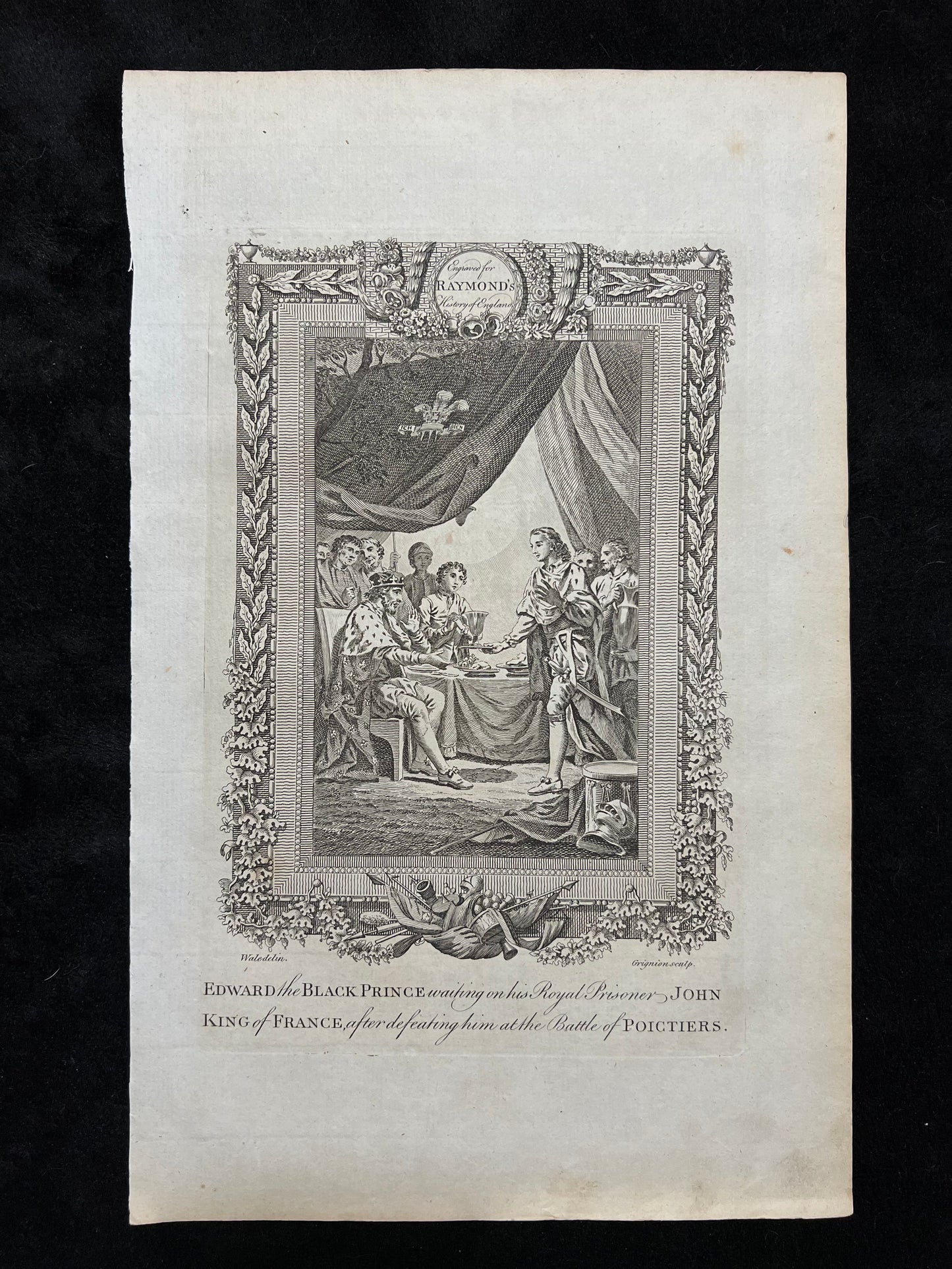 1787 British Historical Prints by Raymond, George