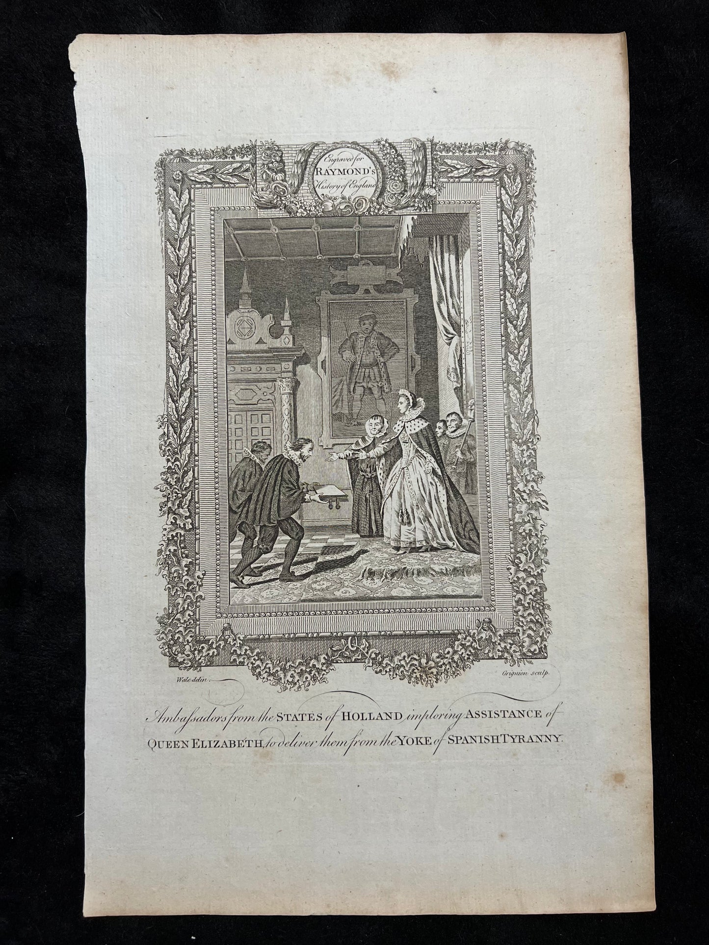1787 British Historical Prints by Raymond, George
