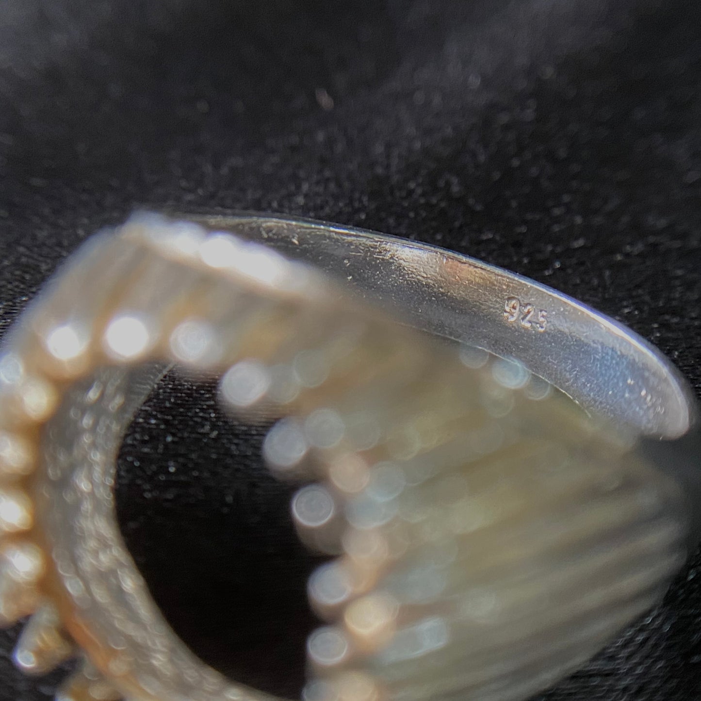 21 Prong Silver Ring