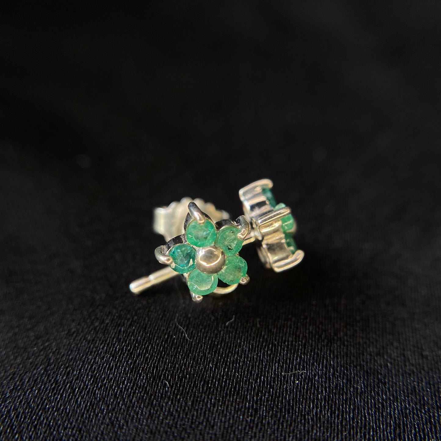 Petite Flower Gem Earring