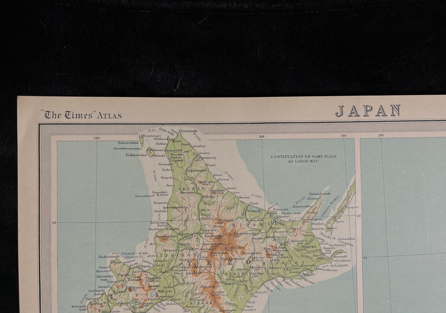 1922 Pair of Japan Maps by Bartholomew