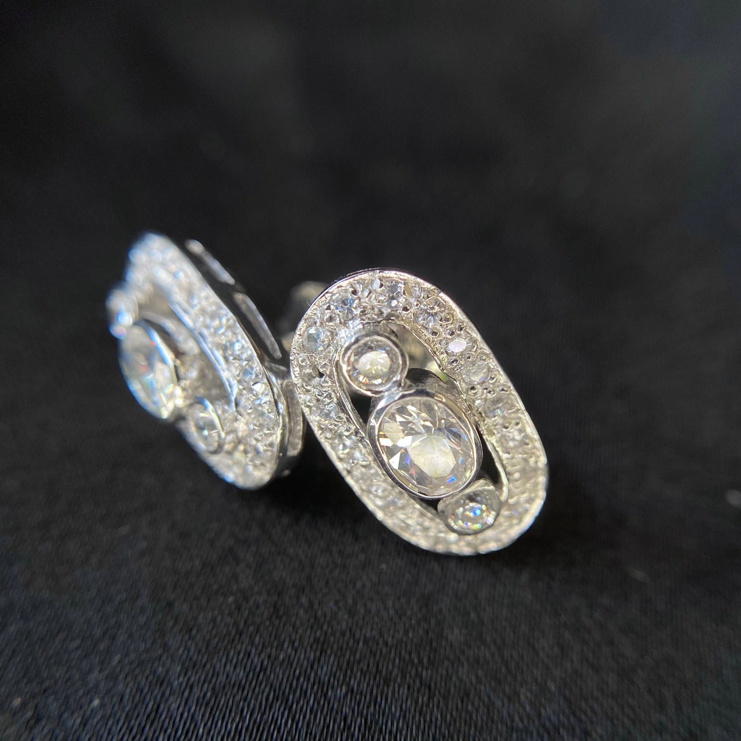 Cluster Topaz Earring