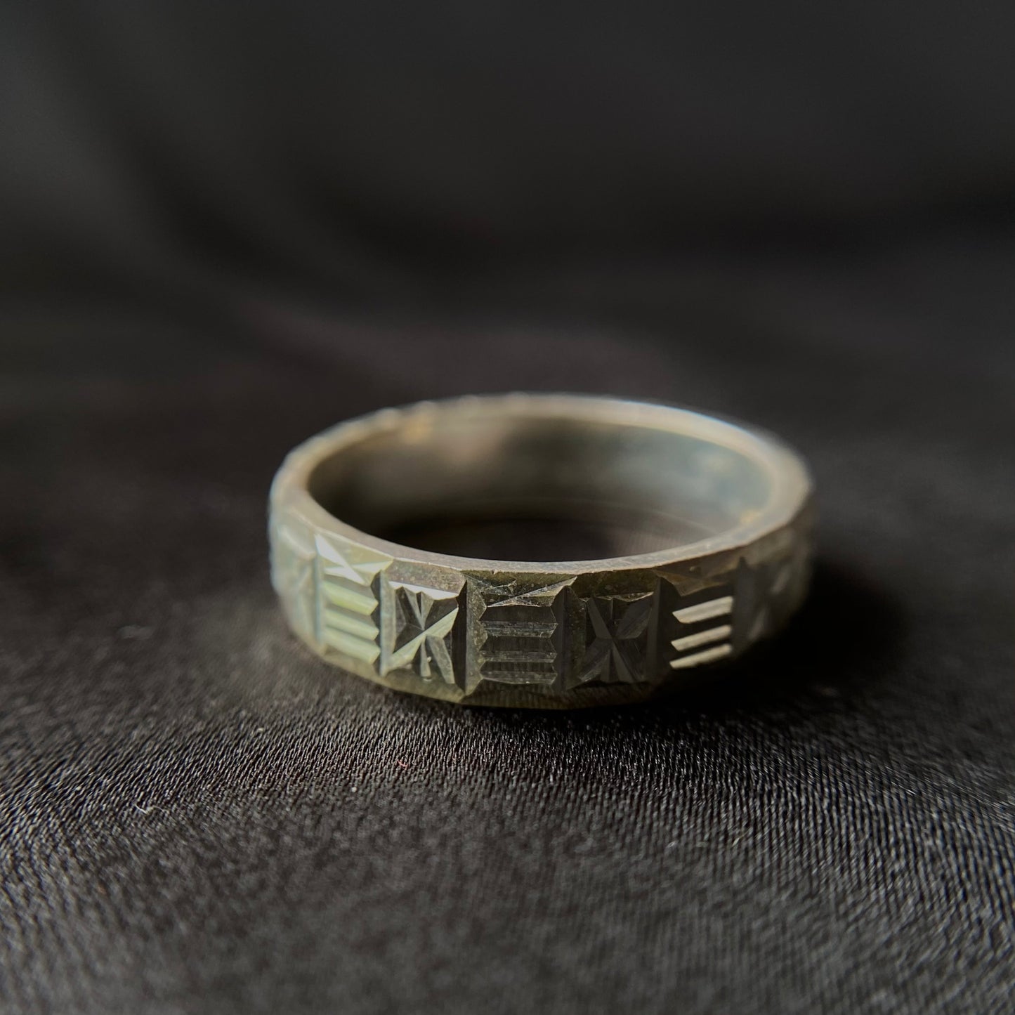 Patterned Silver Rings