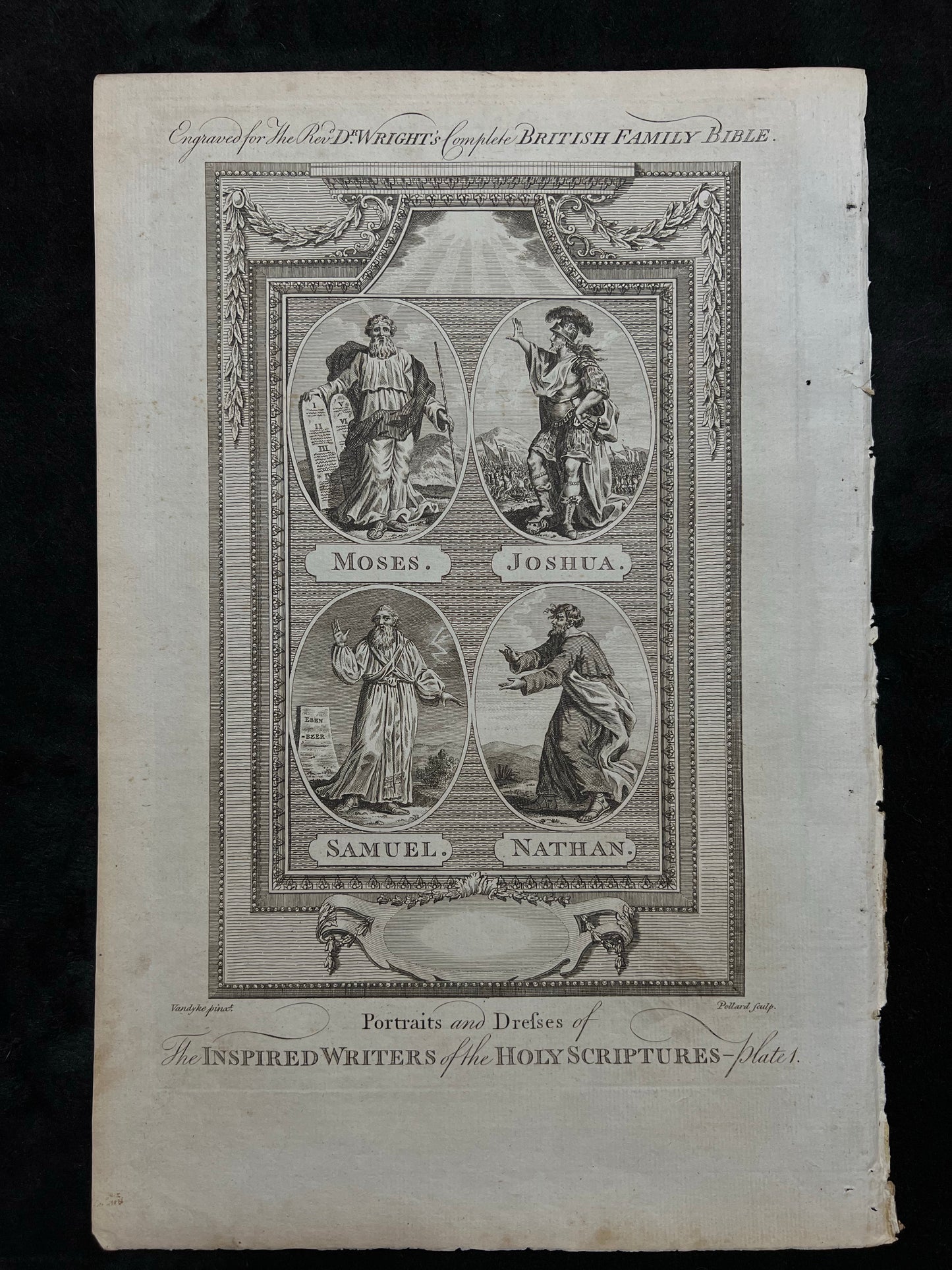 1782 Set of 6 Folio Religious Prints by Wright, Paul