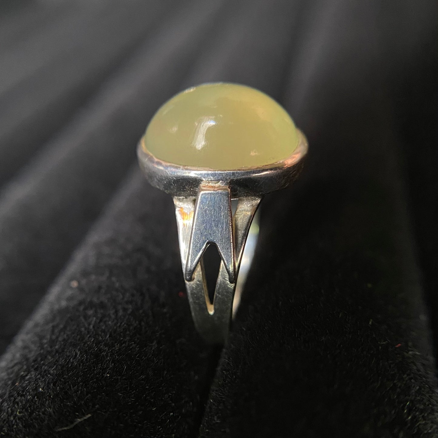 Large Gem & Arrow Silver Rings