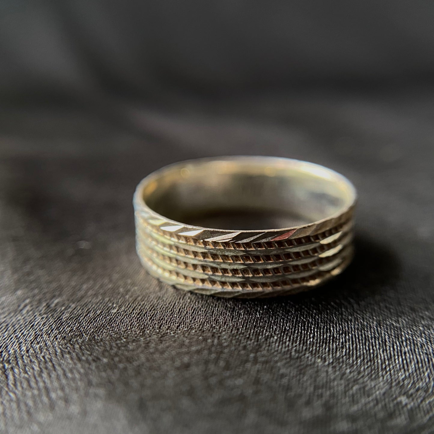 Patterned Silver Rings