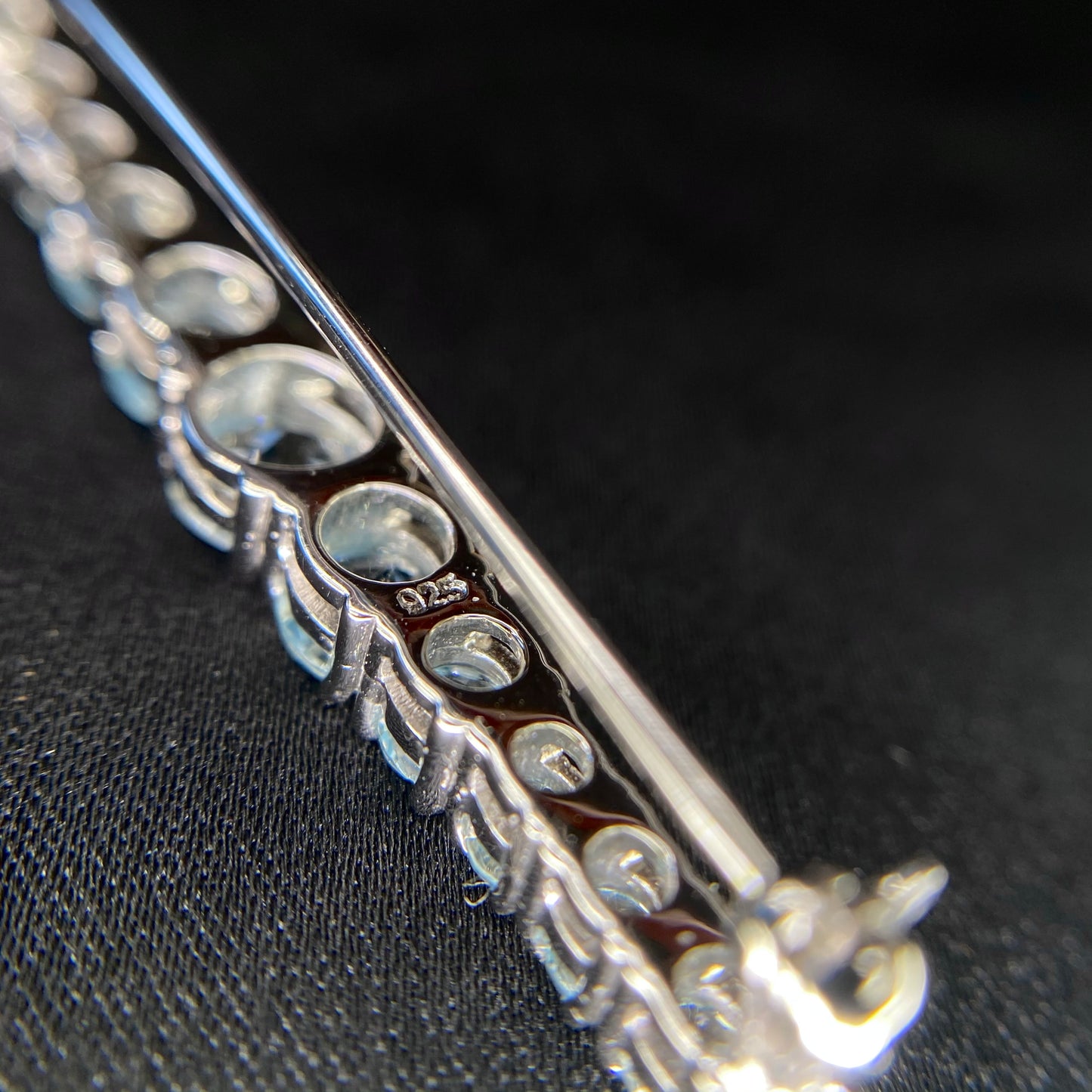 Blue Topaz Cascade Brooch