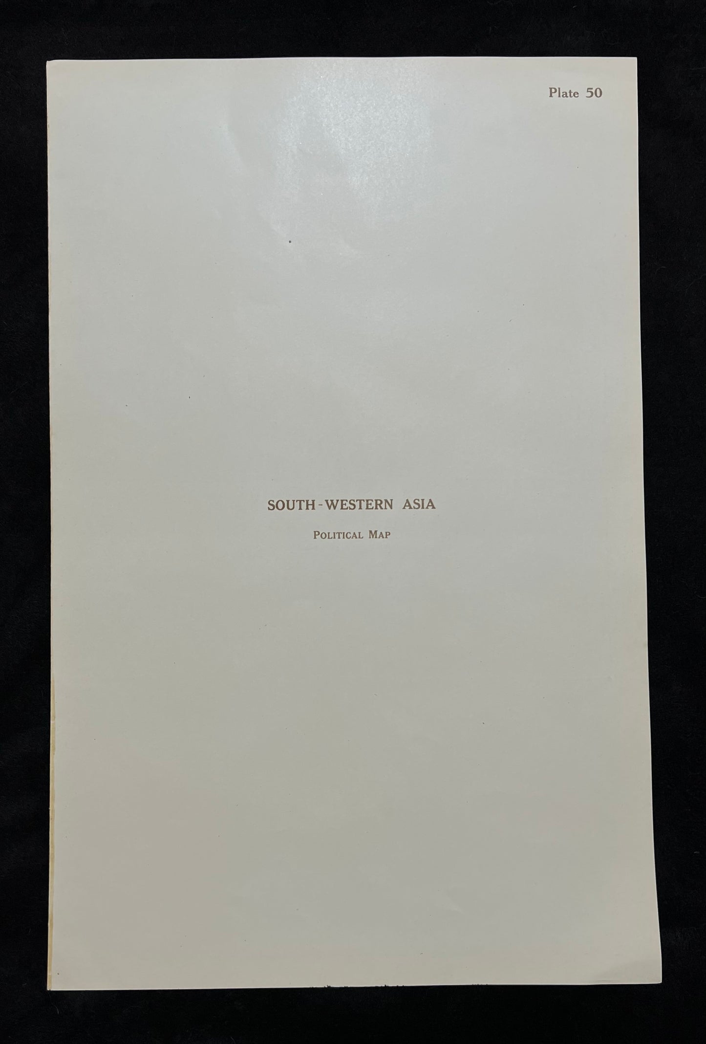 1922 South Western Asia Map by Bartholomew