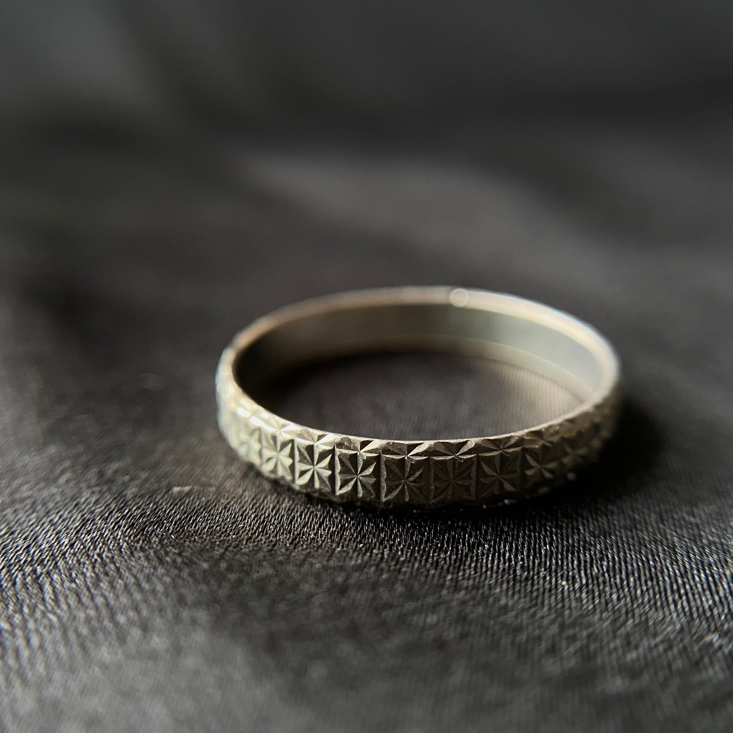 Patterned Silver Rings